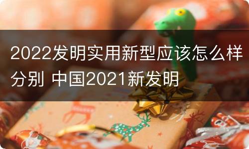 2022发明实用新型应该怎么样分别 中国2021新发明