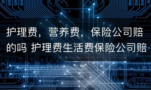 护理费，营养费，保险公司赔的吗 护理费生活费保险公司赔偿吗