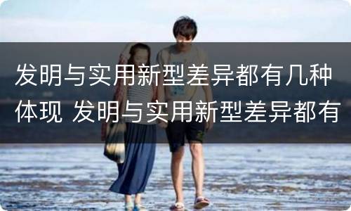 发明与实用新型差异都有几种体现 发明与实用新型差异都有几种体现方式