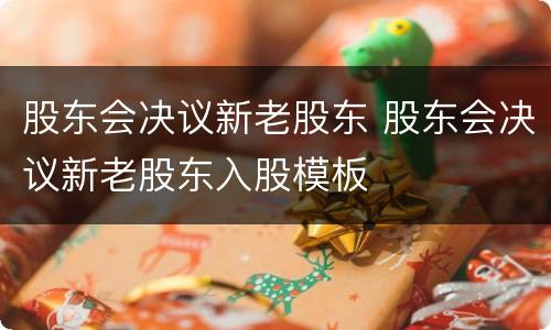 股东会决议新老股东 股东会决议新老股东入股模板