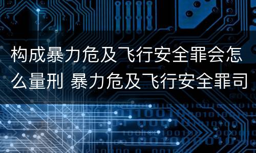 构成暴力危及飞行安全罪会怎么量刑 暴力危及飞行安全罪司法解释