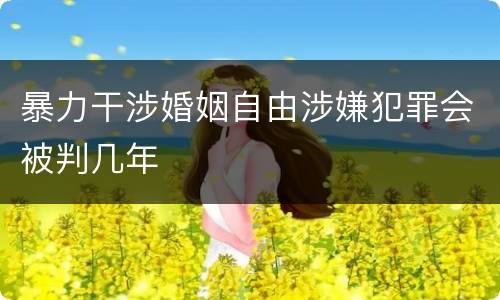 暴力干涉婚姻自由涉嫌犯罪会被判几年