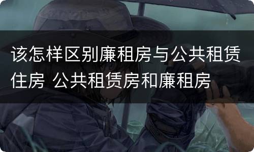 该怎样区别廉租房与公共租赁住房 公共租赁房和廉租房