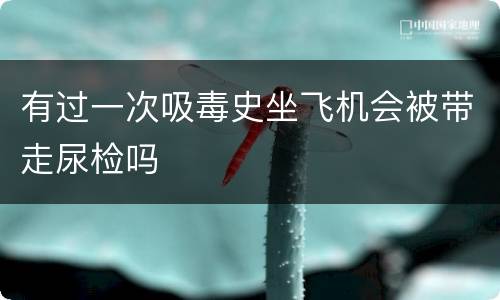 有过一次吸毒史坐飞机会被带走尿检吗