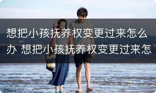想把小孩抚养权变更过来怎么办 想把小孩抚养权变更过来怎么办手续