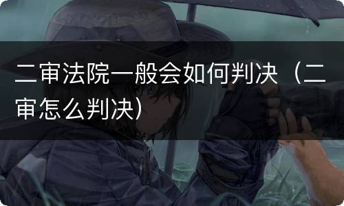 二审法院一般会如何判决（二审怎么判决）