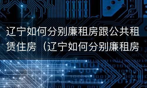 辽宁如何分别廉租房跟公共租赁住房（辽宁如何分别廉租房跟公共租赁住房区别）