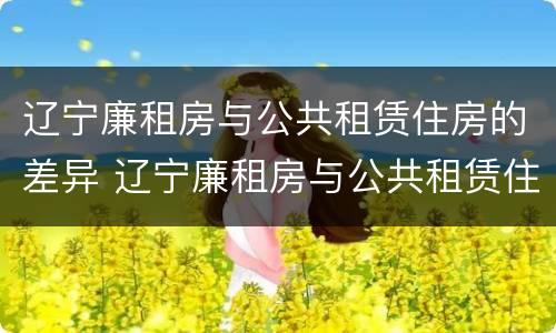 辽宁廉租房与公共租赁住房的差异 辽宁廉租房与公共租赁住房的差异是多少