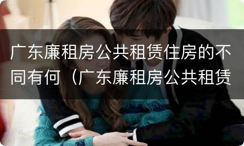 广东廉租房公共租赁住房的不同有何（广东廉租房公共租赁住房的不同有何区别）