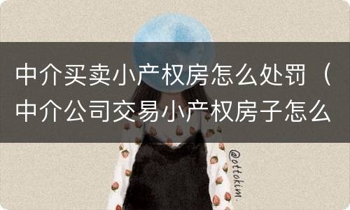 中介买卖小产权房怎么处罚（中介公司交易小产权房子怎么处罚）