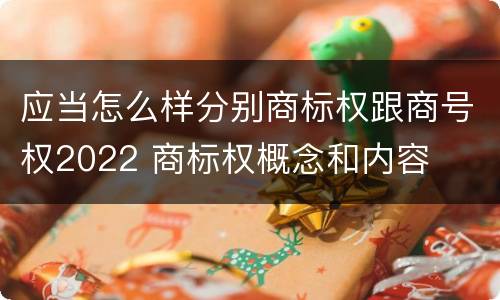应当怎么样分别商标权跟商号权2022 商标权概念和内容