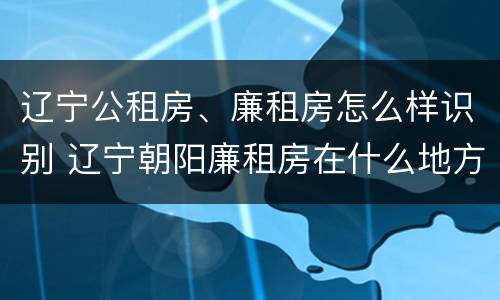 辽宁公租房、廉租房怎么样识别 辽宁朝阳廉租房在什么地方