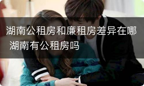 湖南公租房和廉租房差异在哪 湖南有公租房吗