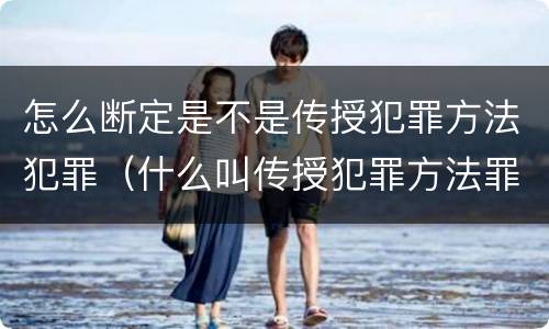 怎么断定是不是传授犯罪方法犯罪（什么叫传授犯罪方法罪）