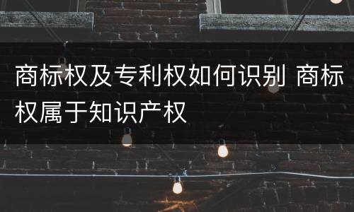 商标权及专利权如何识别 商标权属于知识产权