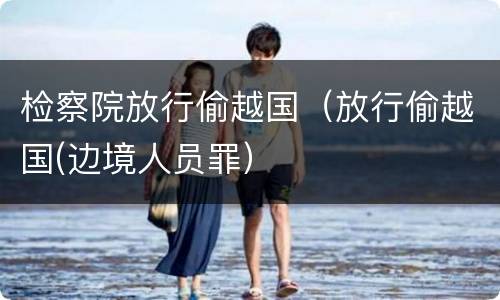 检察院放行偷越国（放行偷越国(边境人员罪）