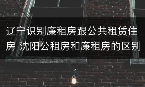 辽宁识别廉租房跟公共租赁住房 沈阳公租房和廉租房的区别